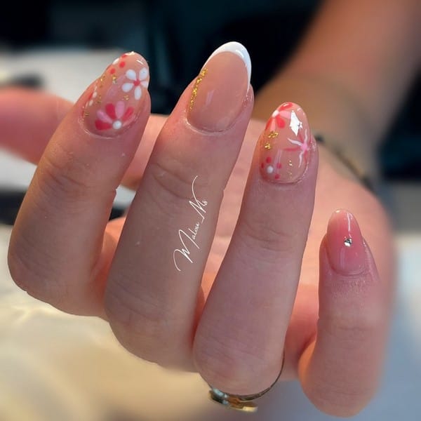 mlnls french blanc fleur blanches et rouge