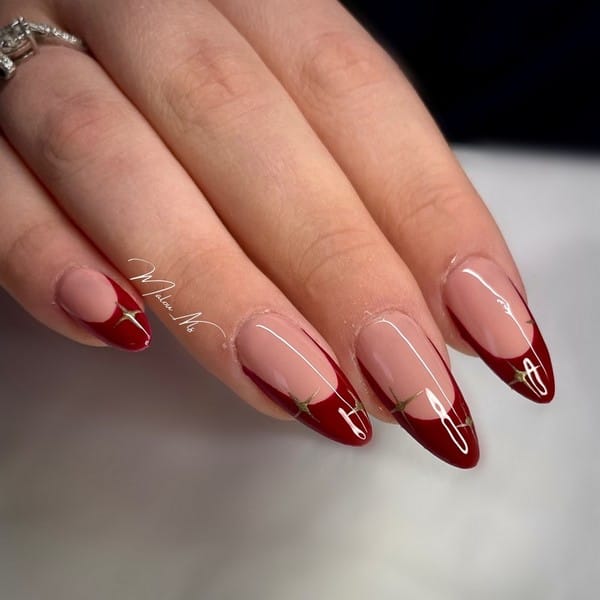 mlnls rouge et croix or